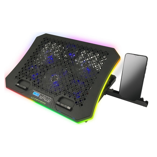 Підставка під ноутбук із RGB підсвічуванням Esperanza Notebook Cooling Pad EGC109 Galerne - зображення 2