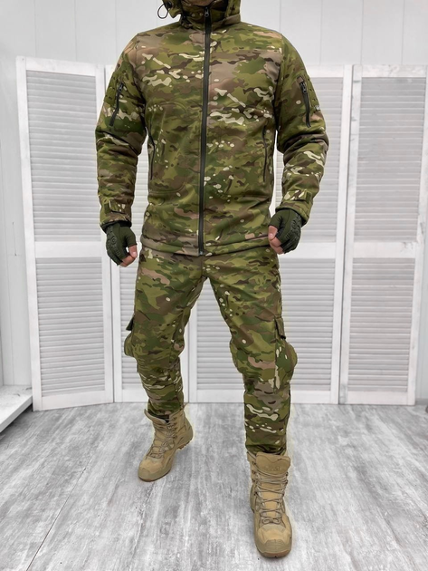 Тактическая теплая зимняя военная форма комплект костюм Accord Tactical ( Куртка + Штаны ), Камуфляж: Мультикам, Размер: S - изображение 1