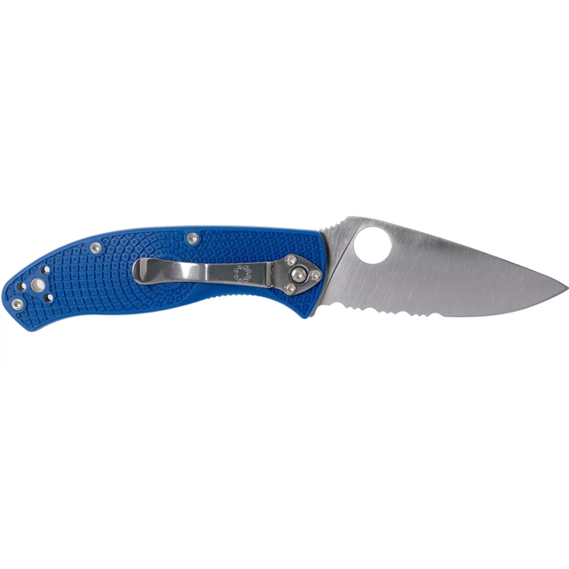 Ніж Spyderco Tenacious S35VN напівсерейтор Blue (C122PSBL) - зображення 2