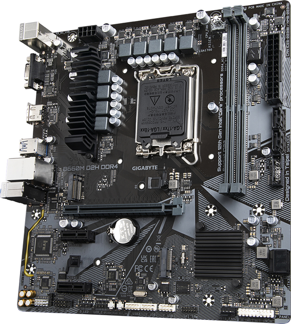 Материнская плата Gigabyte B660M D2H DDR4 (s1700, Intel B660, PCI-Ex16 ...