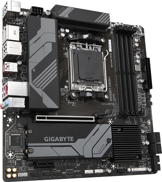 Материнская плата Gigabyte B650M DS3H (sAM5, AMD B650, PCI-Ex16) - изображение 3