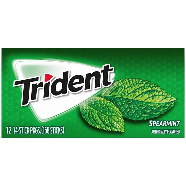 Жувальна гумка Trident Spearmint М'ята (14 пластинок) - Фото 11 Жувальна гумка Trident Spearmint М'ята (14 пластинок) - зображення 11