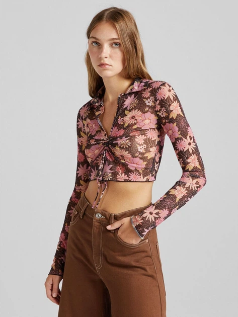 Топ женский Bershka 7526/187/800 L Разноцветный (SZ07526187800040