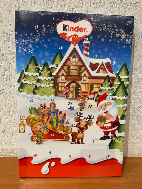 Шоколадний адвент новорічний календар Кіндер Kinder вага 150 г 425 ...