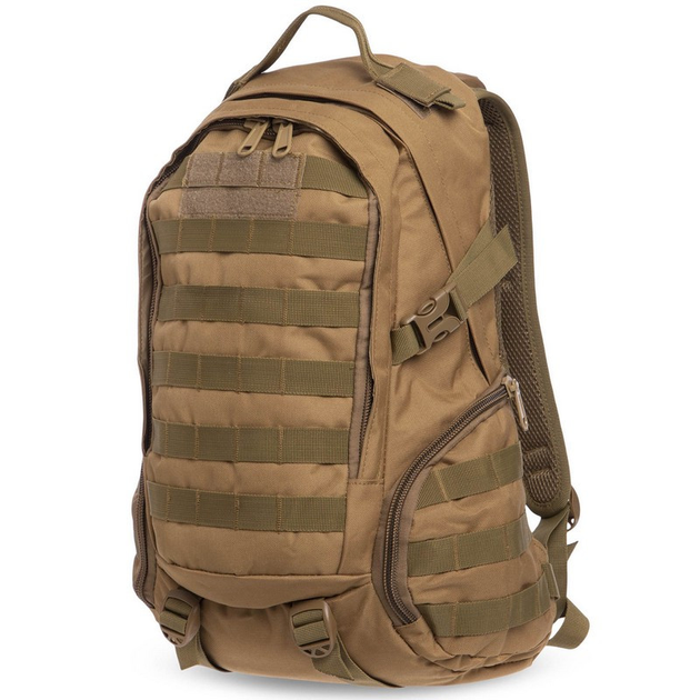 Тактичний рюкзак військовий штурмовий SILVER KNIGHT 16 л Нейлон Оксфорд 40 х 26 х 15 см Хакі (TY-9332) - зображення 1