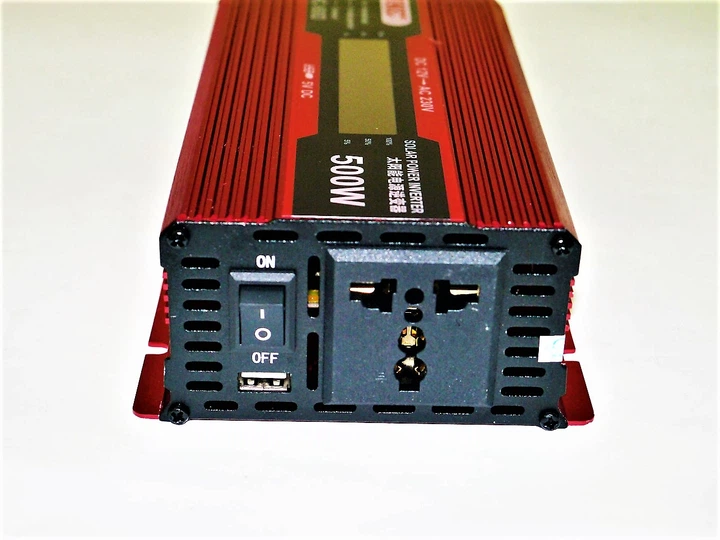 Инвертор автомобильный преобразователь напряжения 12V-220V 500W UKC KC-500D с LED дисплеем - изображение 5