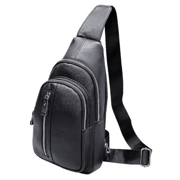 Сумка на одну шлейку чорна Tiding Bag FL-A25F-5055A - Фото 5 Сумка на одну шлейку чорна Tiding Bag FL-A25F-5055A - зображення 5