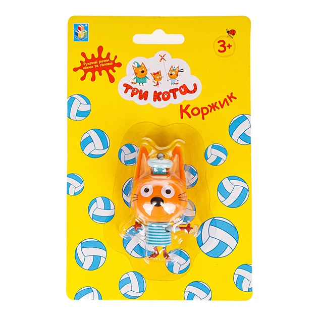 Три кота: фигурка Коржика с механической функцией - Фото 3 Три кота: фигурка Коржика с механической функцией - изображение 3