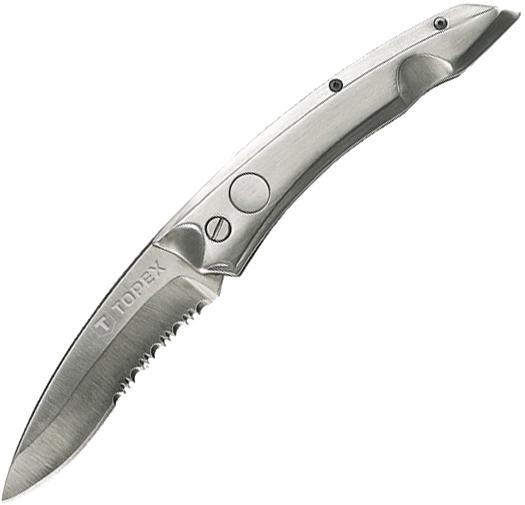 Нож складной TOPEX с фиксатором 80 мм (98Z110) - изображение 1
