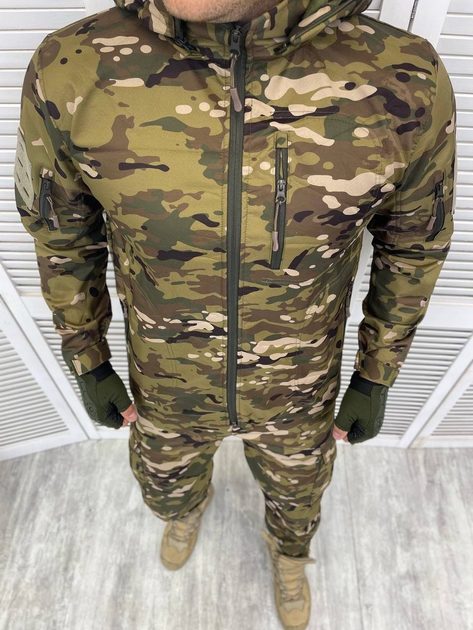 Тактическая зимняя теплая военная форма комплект Accord Tactical ( Куртка + Штаны ), Камуфляж: Мультикам, Размер: XXXL - изображение 2