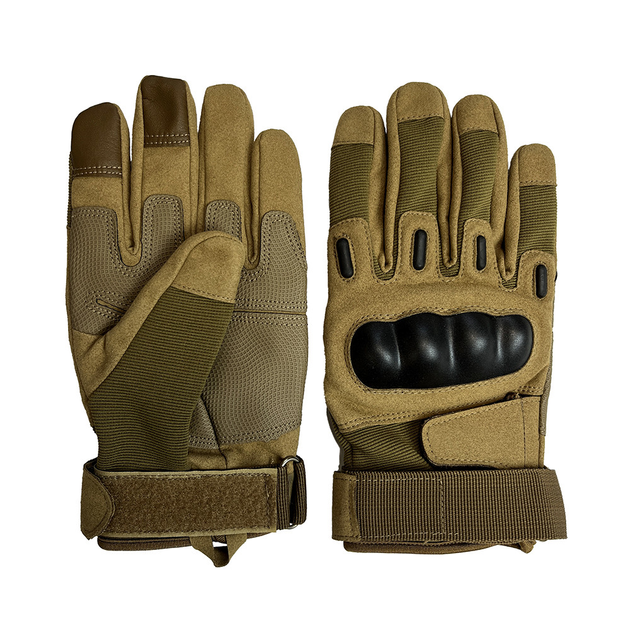 Тактичні перчатки з пальцями Gloves FF 2 койот M - зображення 1