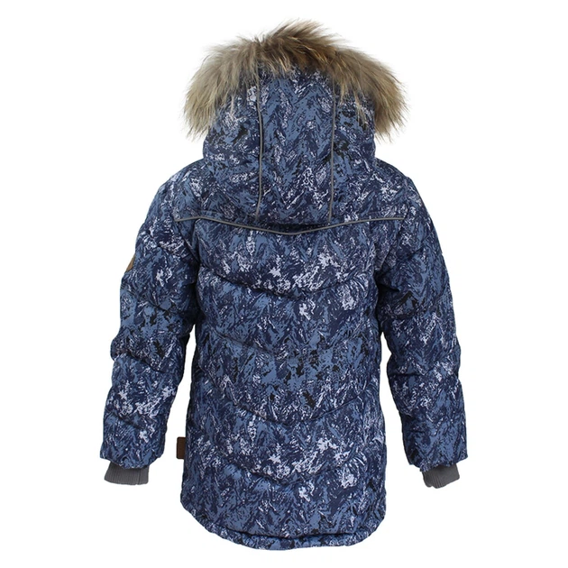 Куртка-пуховик HUPPA MOODY 1 17470155-73286 темно-синий с принтом 140 см (4741468568881) - изображение 4