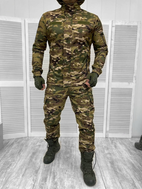 Тактическая зимняя теплая военная форма комплект костюм ( Куртка + Штаны ), Камуфляж: Мультикам, Размер: XL - изображение 1