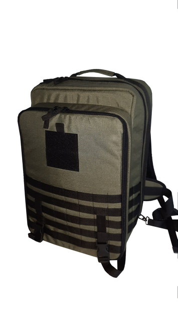 Медичний рюкзак великий кордура зеленого кольору М-7 Спецсумка78 - зображення 2