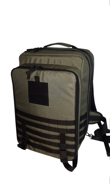 Медицинский рюкзак большой кордура зеленого цвета М-7 Спецсумка78 - изображение 2