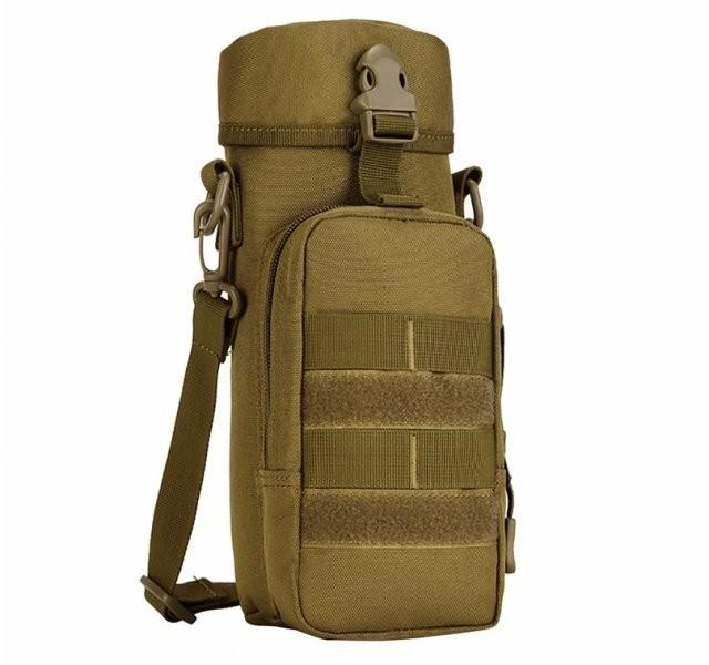 Армейская сумка чехол для бутылки или термоса Защитник 173 хаки - изображение 1