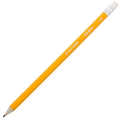 Олівець графітовий Buromax CLASSIC HB з гумкою (BM.8500) - Фото 1 Олівець графітовий Buromax CLASSIC HB з гумкою (BM.8500) - изображение 1
