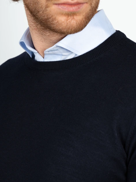 Sweter męski ciepły Vela Blu V22930-663 L Ciemnogranatowy (2000377675052) - obraz 5