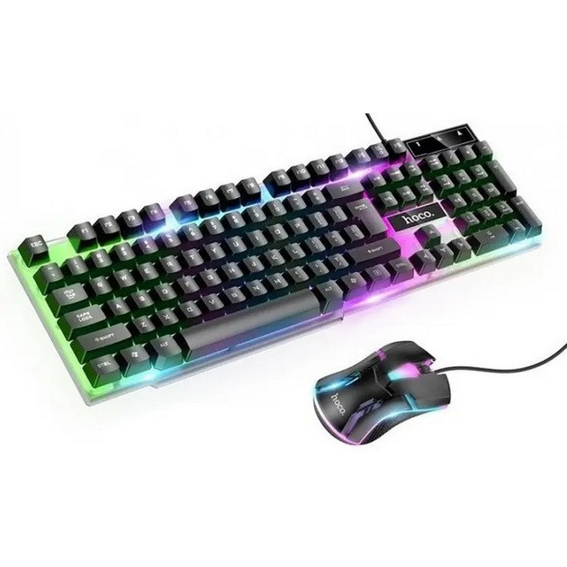 Комплект клавиатура и мышь с подсветкой HOCO GM11 Terrific glowing RGB ...