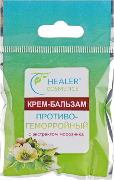 Крем-бальзам противогеморройный к экстрактом морозника - Healer Cosmetics 10g (726184-24965) - изображение 1