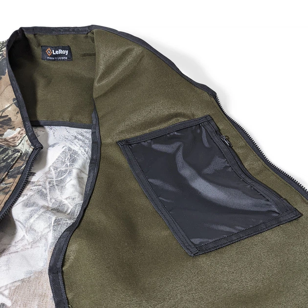 Жилет охотника с патронташем 12 и 16 калибра LeRoy LE0182 тростник