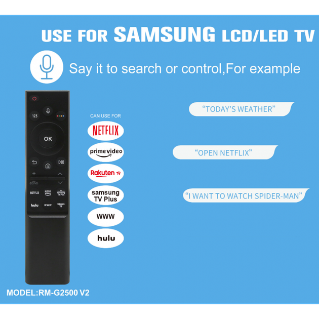 Універсальний пульт для телевізора для SAMSUNG RM-G2500 V2 Smart TV - Фото 3 Універсальний пульт для телевізора для SAMSUNG RM-G2500 V2 Smart TV - изображение 3
