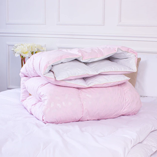 Одеяло пуховое MirSon №1856 Bio-Pink 90% пух Зима+ 140x205 (2200003014297) - изображение 2
