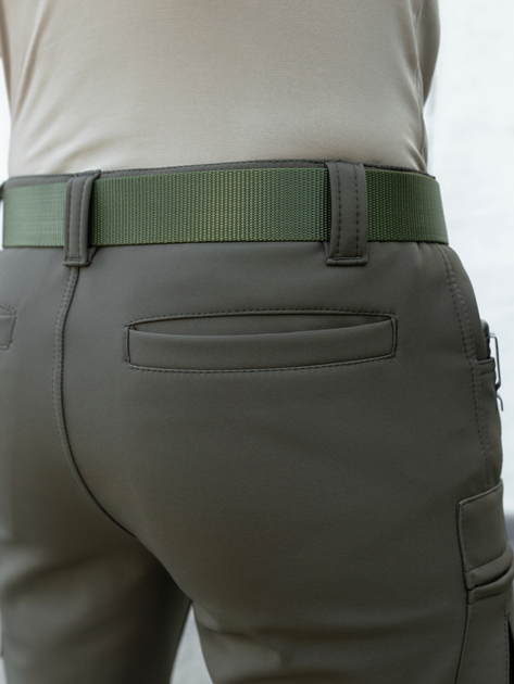 Брюки-карго тактичні Softshell утеплені BEZET Ешелон 6368 L Хакі (2000093212456) - зображення 6