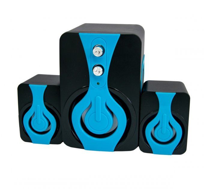 Колонки компьютерные USB FT-2060 RGB 9Вт Черно-синие - изображение 1