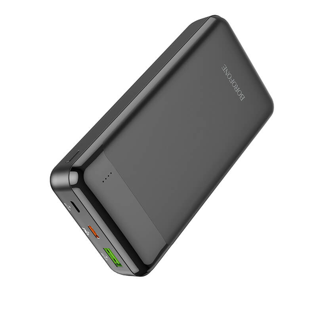 Павербанк BOROFONE Incredible power bank BJ19A 20000mAh |1USB/1Type-C, 20W/3A, PD/QC| black - зображення 4