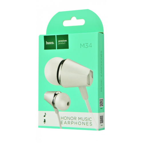 Наушники HOCO built-in microphone M34 1.2м white - Фото 3 Наушники HOCO built-in microphone M34 1.2м white - изображение 3