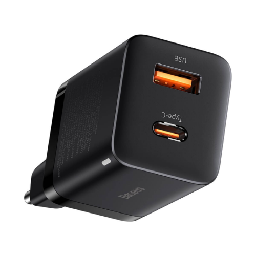 Адаптер BASEUS сетевой Super Si Pro Quick Charge 30W 3A PD/QC CCSUPP-E01 black - изображение 2