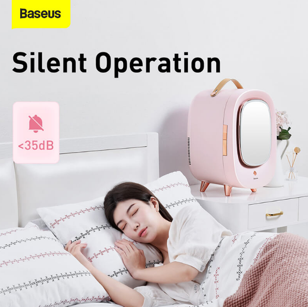 Мини-холодильник-зеркало для хранения косметики BASEUS Beauty Fridge CRBXNS-A04 - Фото 6 Мини-холодильник-зеркало для хранения косметики BASEUS Beauty Fridge CRBXNS-A04 - изображение 6