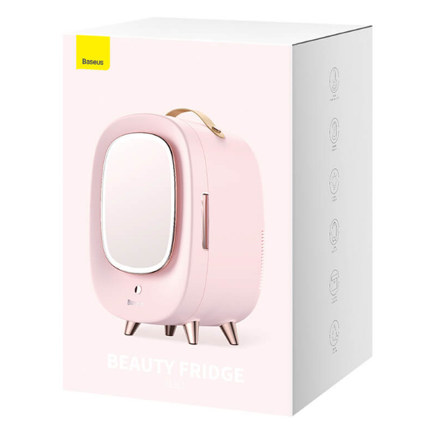 Мини-холодильник-зеркало для хранения косметики BASEUS Beauty Fridge CRBXNS-A04 - Фото 8 Мини-холодильник-зеркало для хранения косметики BASEUS Beauty Fridge CRBXNS-A04 - изображение 8