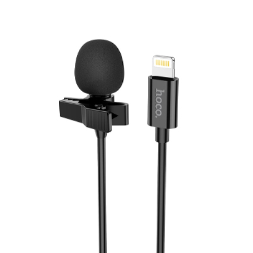 Мікрофон HOCO Lightning L14 2m 2V black lightning - Фото 1 Мікрофон HOCO Lightning L14 2m 2V black lightning - изображение 1