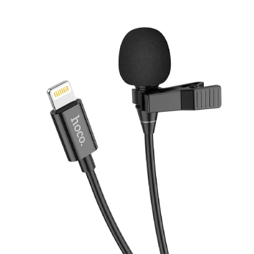 Микрофон HOCO Lightning L14 2m 2V black lightning - Фото 2 Микрофон HOCO Lightning L14 2m 2V black lightning - изображение 2