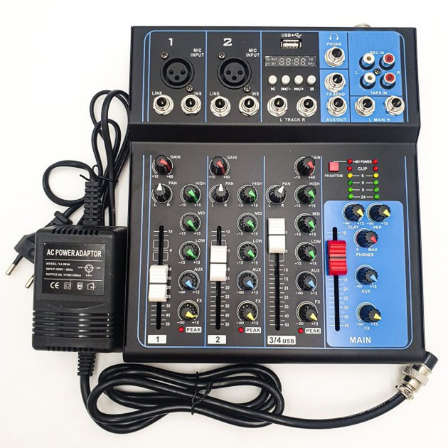 Аудио микшер Mixer MG 04BT 2 - х канальный – фото, отзывы ...