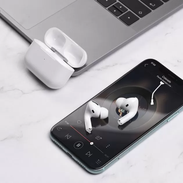 Наушники HOCO Active Noise Cancelling true wireless BT headset EW05 Plus BT5.0 ANC 30/400mAh 3.5h white - зображення 3