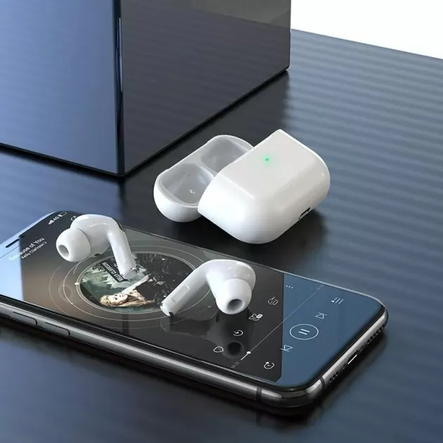 Наушники HOCO Active Noise Cancelling true wireless BT headset EW05 Plus BT5.0 ANC 30/400mAh 3.5h white - зображення 6