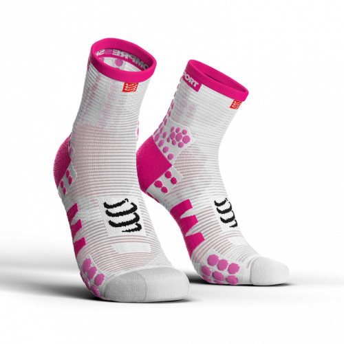 Носки спортивные для бега Pro Racing Socks V3.0 Run High 39-41 Бело-розовые 