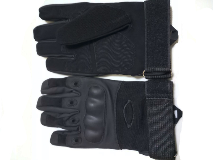 Перчатки тактические военные OY-002 M черный - изображение 2
