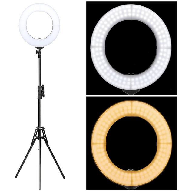 Селфи лампа и LED освещением 18 ZM448 180cm Tripod Stand Plug Powered 3200-5600K - Фото 8 Селфи лампа и LED освещением 18 ZM448 180cm Tripod Stand Plug Powered 3200-5600K - изображение 8