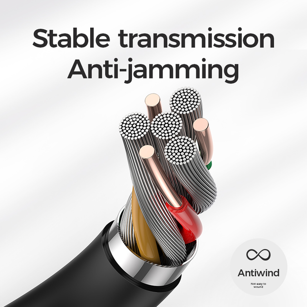 Микрофон петличный петличка JOYROOM Lavalier Microphone JR-LM1 AUX 2m - Фото 5 Микрофон петличный петличка JOYROOM Lavalier Microphone JR-LM1 AUX 2m - изображение 5