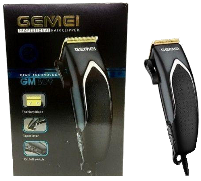 Машинка для стрижки волос Gemei GM-809 9Вт черный - изображение 2