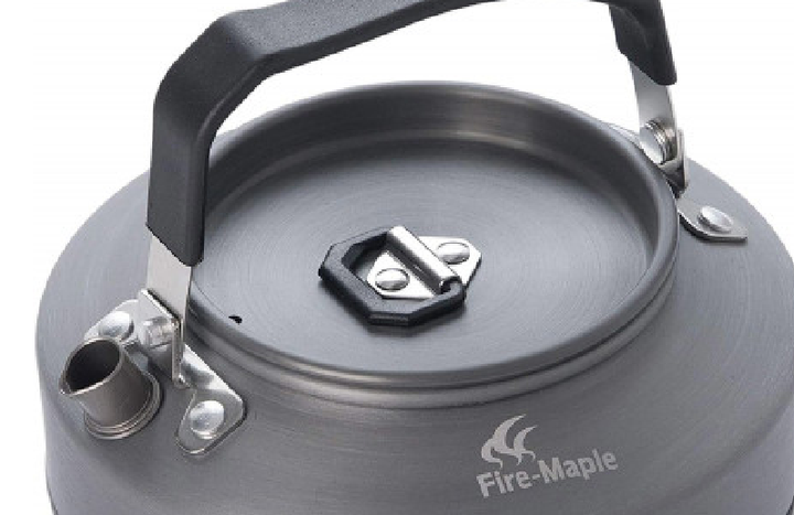 Чайник із анодованого алюмінію з теплообмінним елементом Fire Maple XT1 0,9л Чорний - зображення 2