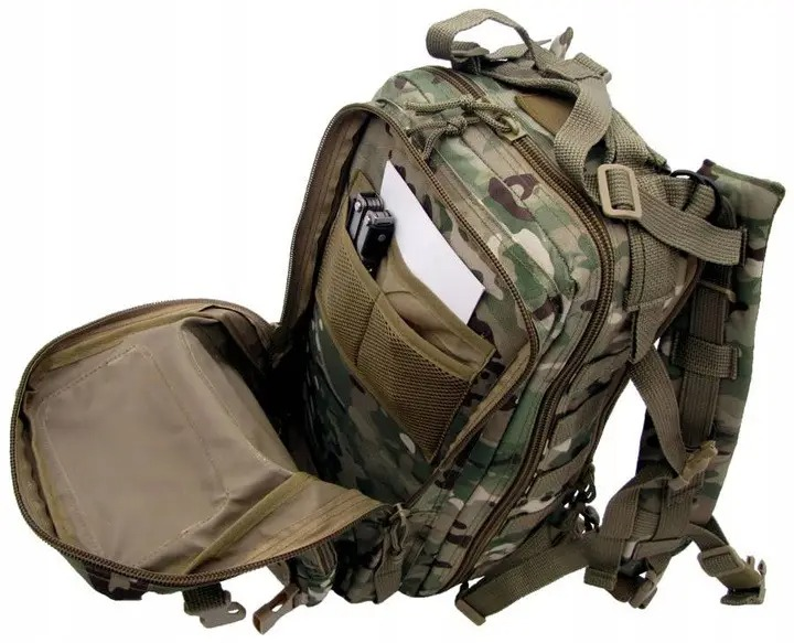 Рюкзак тактичний військовий Camo Military Gear Assault 25 л камуфляж мультикам - зображення 2