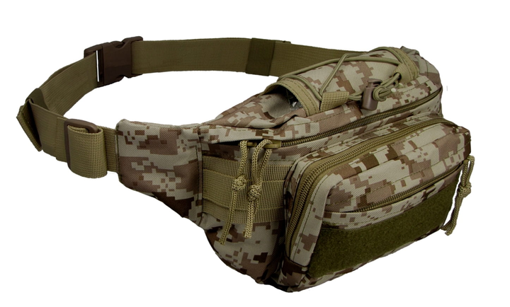 Сумка тактическая военная на пояс Camo Military Gear Kangoo 3 л Marpat Desert камуфляж - изображение 2
