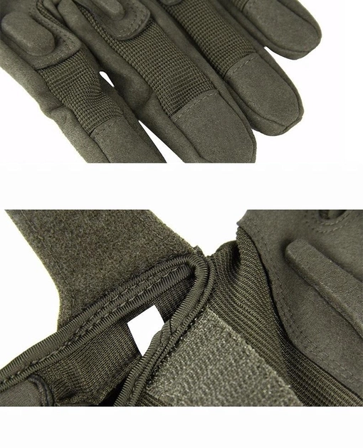 Тактичні зимові рукавички BlackHawk L. Зелені - зображення 2
