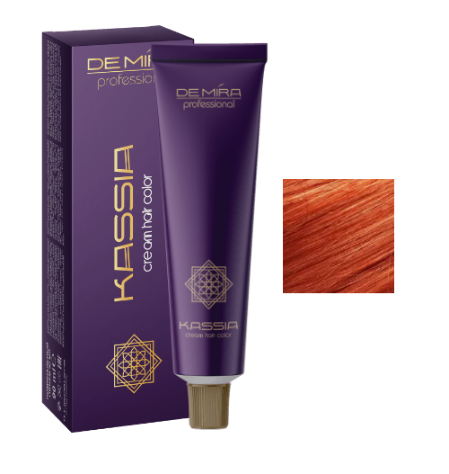 Стойкая крем-краска для волос DeMira Professional Kassia 8/54 Светло-русый красно-медный 90 мл - Фото 1 Стойкая крем-краска для волос DeMira Professional Kassia 8/54 Светло-русый красно-медный 90 мл - изображение 1