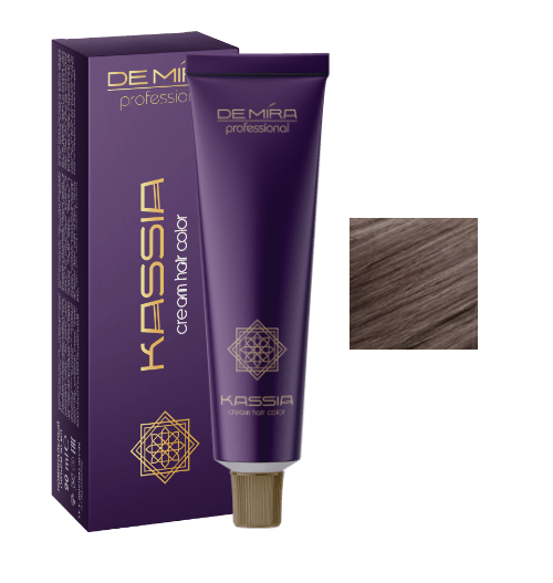 Стойкая крем-краска для волос DeMira Professional Kassia 7/71 Русый коричнево-пепельный 90 мл - Фото 1 Стойкая крем-краска для волос DeMira Professional Kassia 7/71 Русый коричнево-пепельный 90 мл - изображение 1
